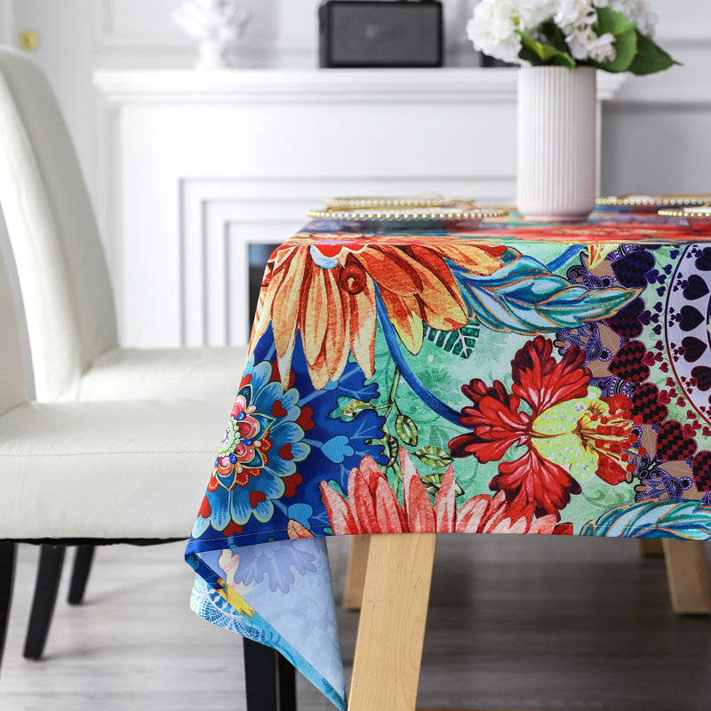 Dakota Fields Tablecloth, Original Design Hand Drawing Art Print